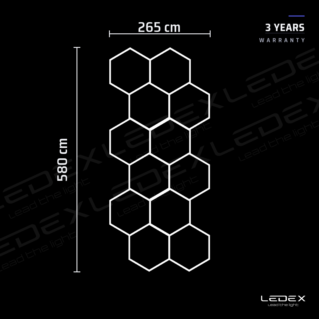 Hexagon 12 Dimmerdatav