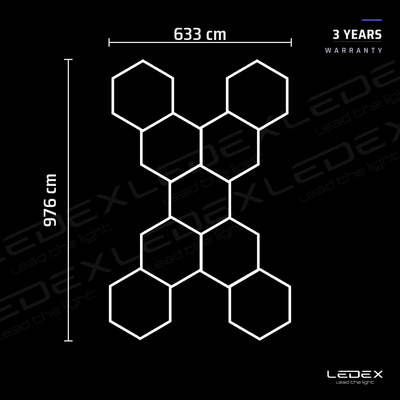 Hexagon 9 Dimmerdatav