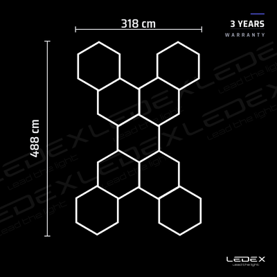 Hexagon 9 Dimmerdatav