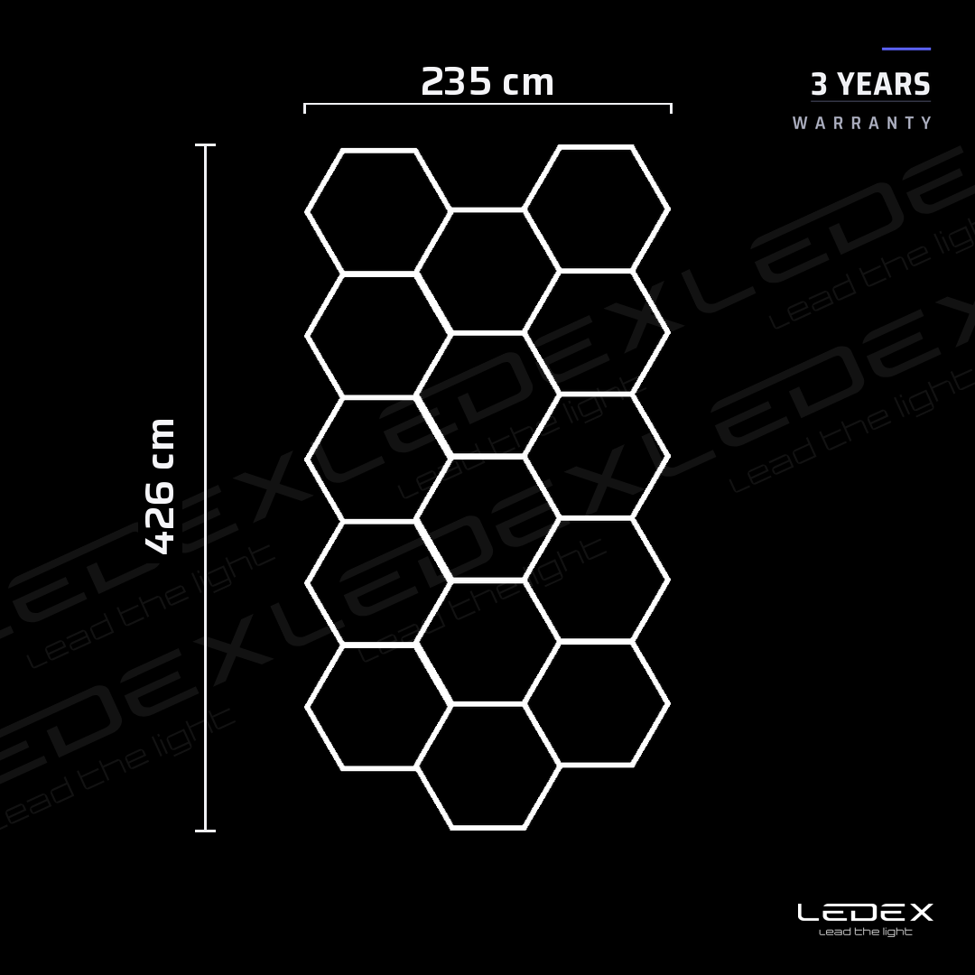 Hexagon 15 PC Dimmerdatav