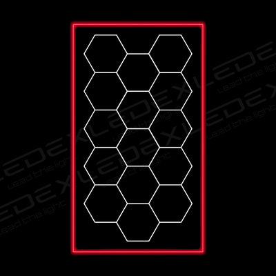 Hexagon 15F PC Punase raamiga