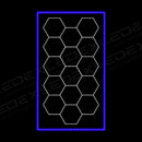 Hexagon 20 PC Sinise raamiga